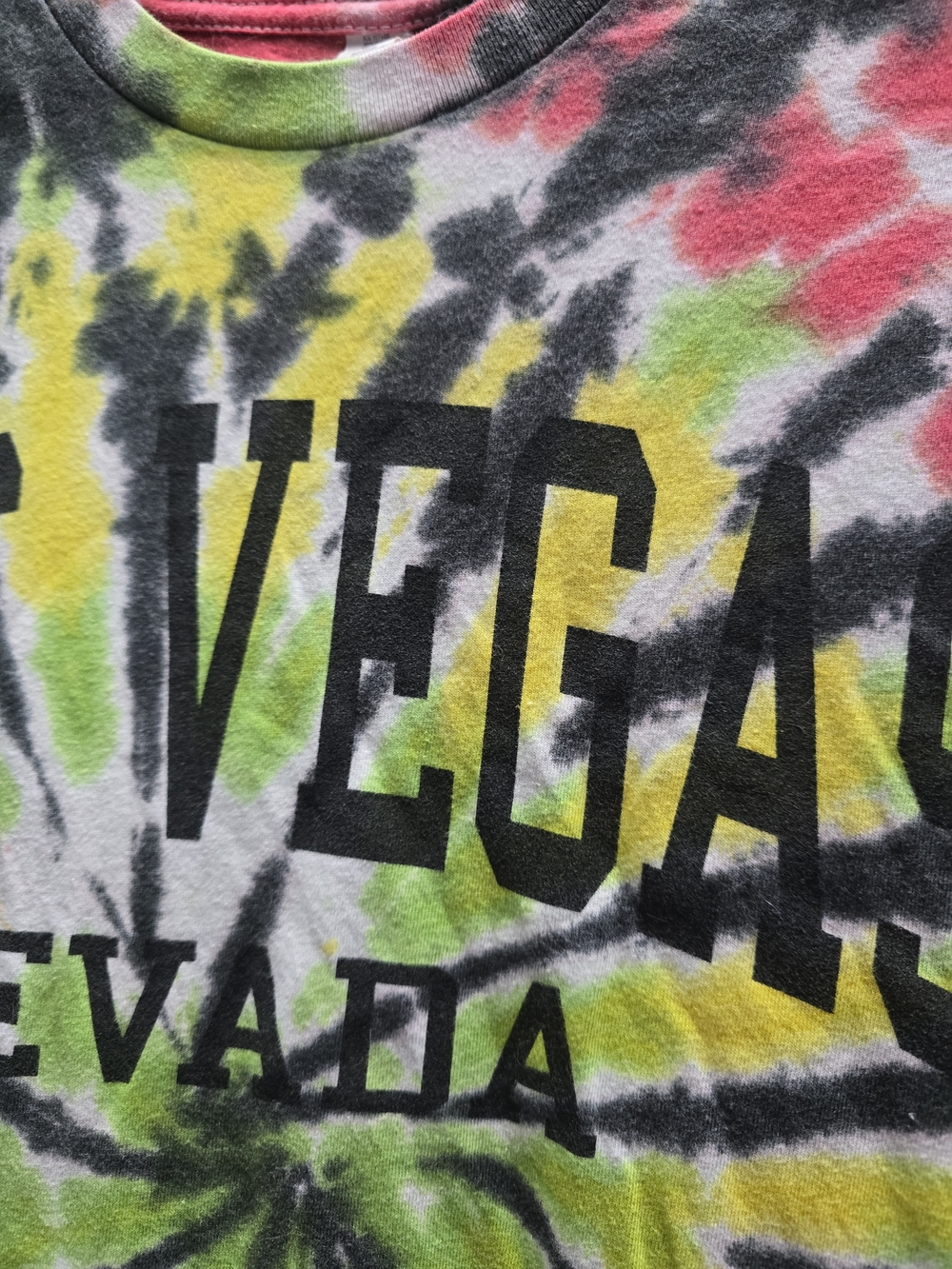 Las Vegas Nevada Tie-Dye Short Sleeve Tee - Multicolor - Picture 4 of 4